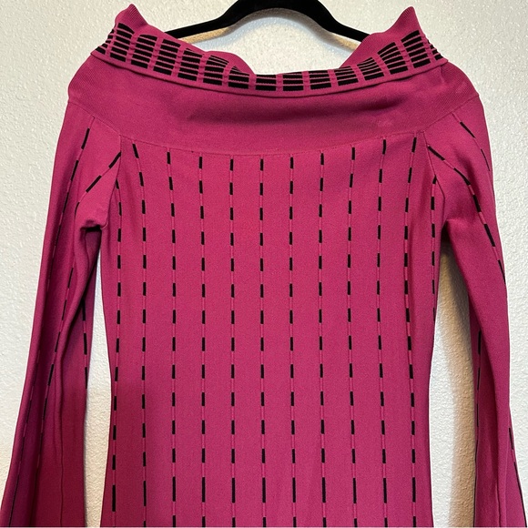 Prabal Gurung Collective Stripe Off The Shoulder Dress
Knit Raspberry 2 - Picture 6 of 11